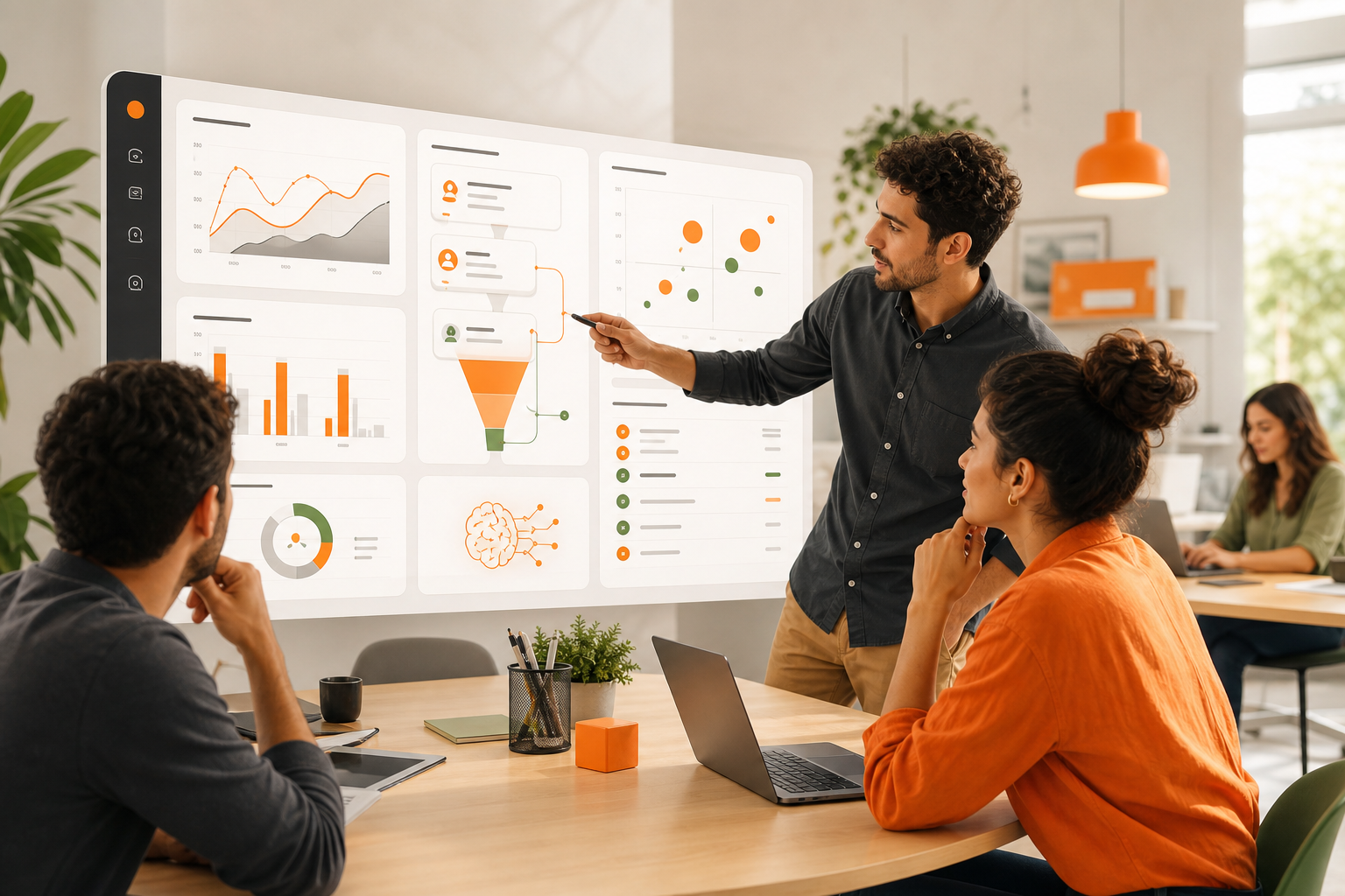 Equipe de E-commerce analisando a presença da marca em respostas de IA