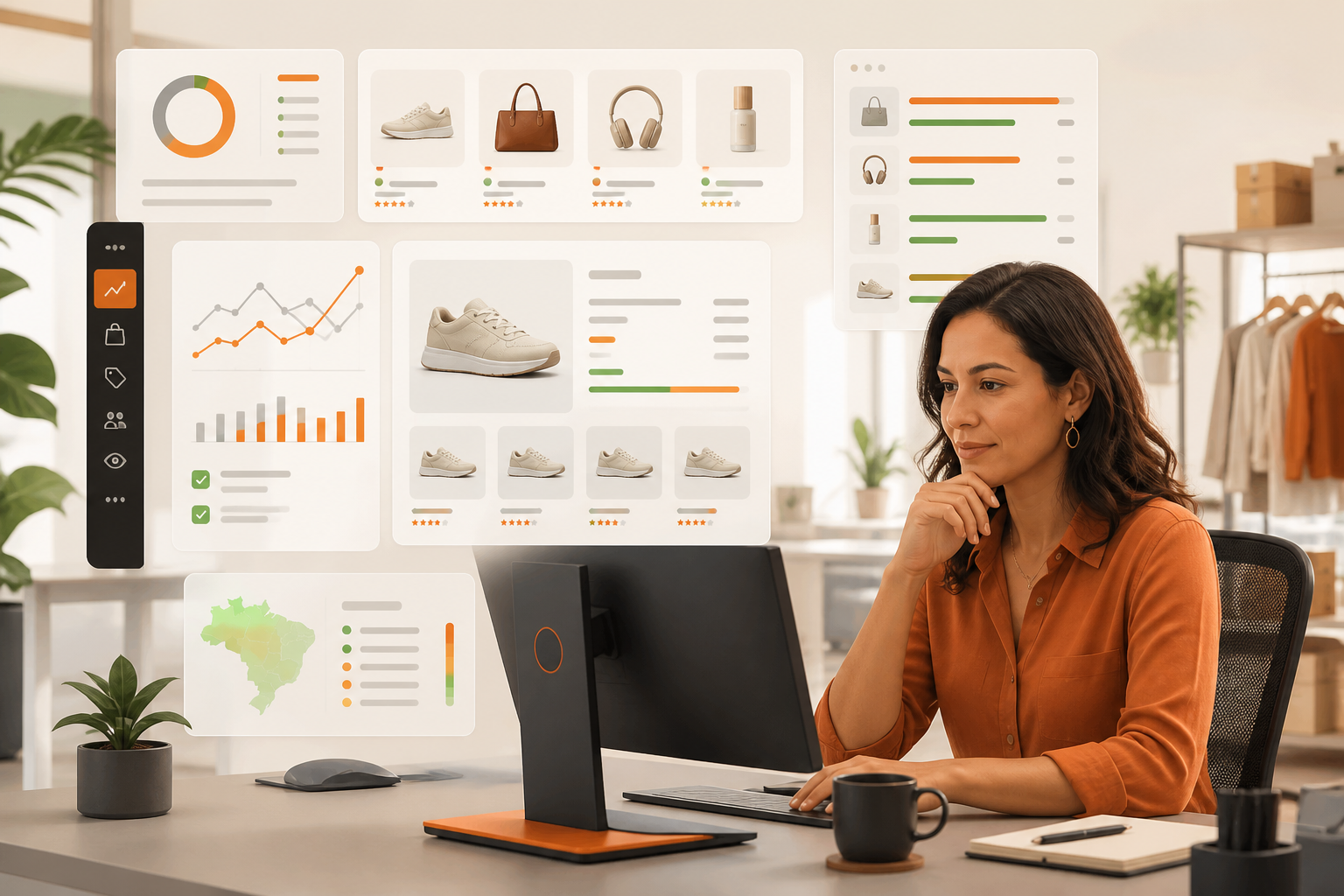 Equipe de Equipes de Growth analisando a presença da marca em respostas de IA